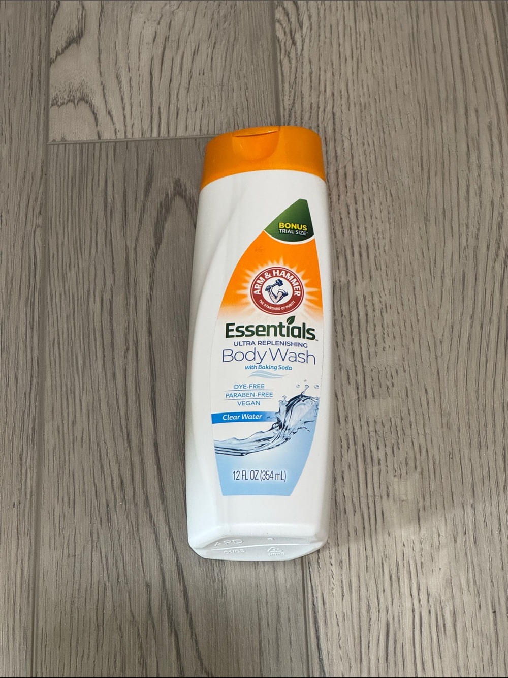 Arm & Hammer Essentials Ultra Replenishing Body Wash w/ Baking Soda-Clear Water